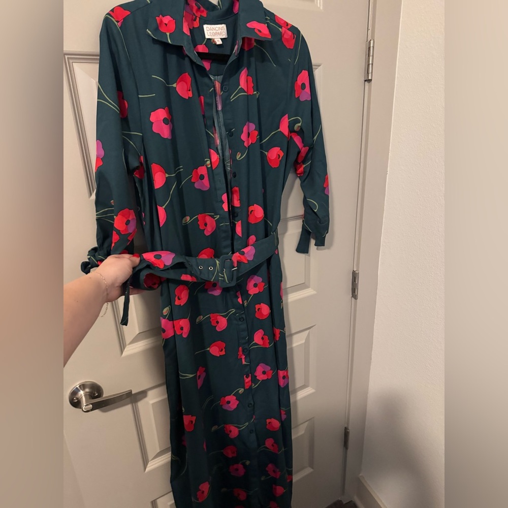 Floral Button-Up Maxi Dress